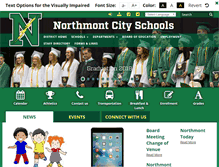 Tablet Screenshot of northmontschools.com